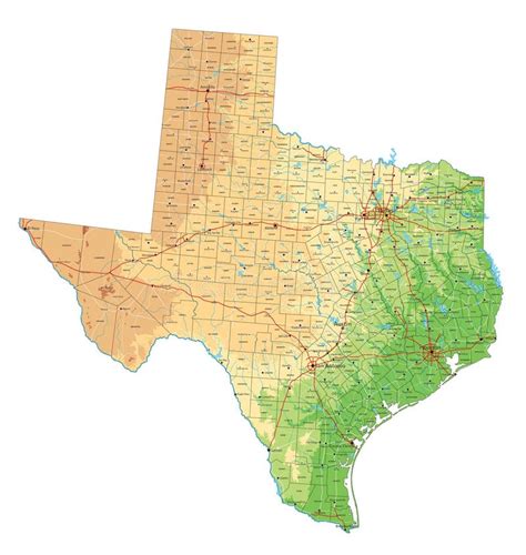 Texas Interstate Map Stock Illustrations – 104 Texas Interstate Map ...