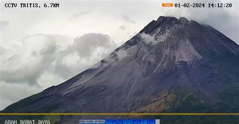 Update Terkini Gunung Merapi Kamis 01 Februari 2024 Terjadi 15 Kali