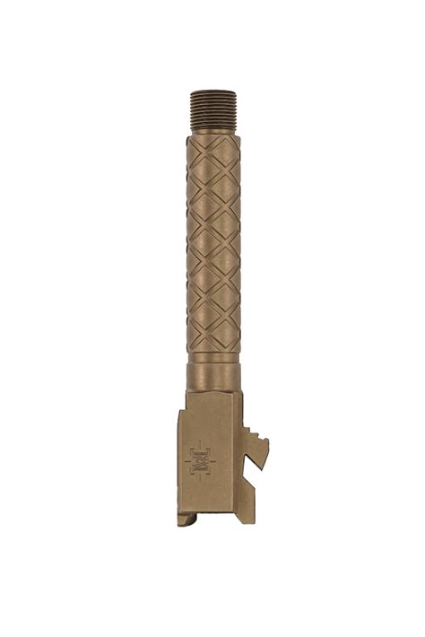 Glock®19mx19 Threaded Barrel W Diamond Fluting Bronze Dlc Matrix Arms