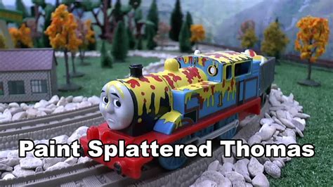 Thomas And Friends Spotlight Paint Splattered Thomas Tomy Trackmaster