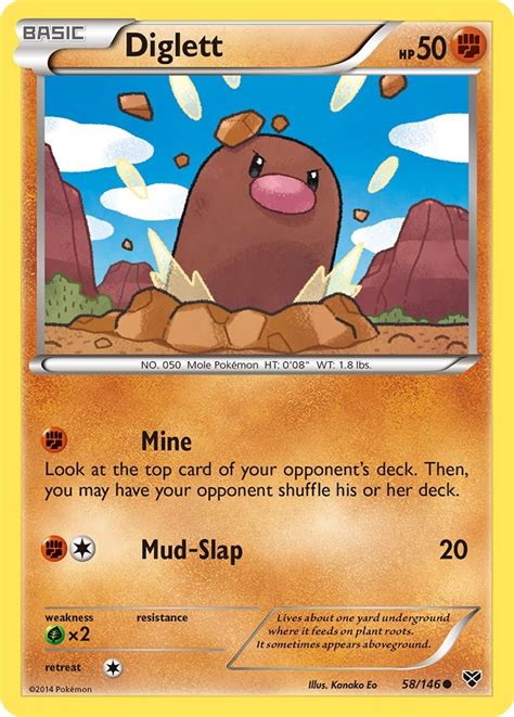 Diglett Xy Base Set Pokemon