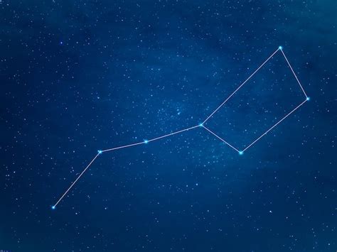 Premium Photo | Big Dipper Constellation at starry sky