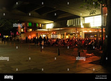 Outdoor Seating At Bfi Southbank London Uk Stock Photo Alamy