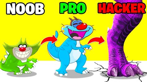 Noob Vs Pro Vs Hacker In Dinosaur Hunting With Oggy And Jack Rock