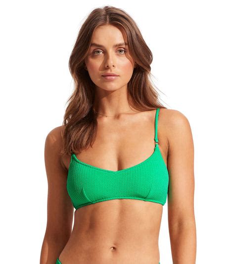 Seafolly Womens Sea Dive Bralette Bikini Top At