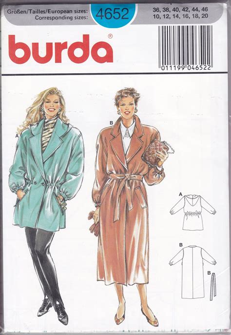 Burda Sewing Pattern Uncut Retro S S Size Etsy