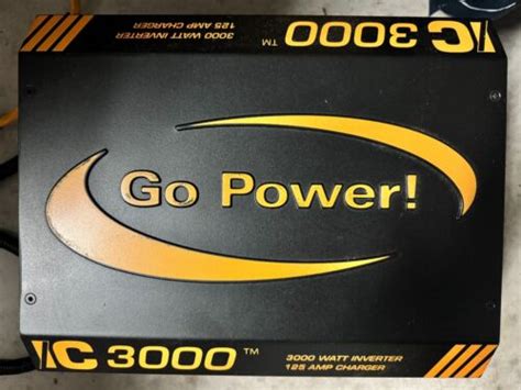 Go Power Ic Series 3000 Watt Inverter Charger Lightly Used Ebay