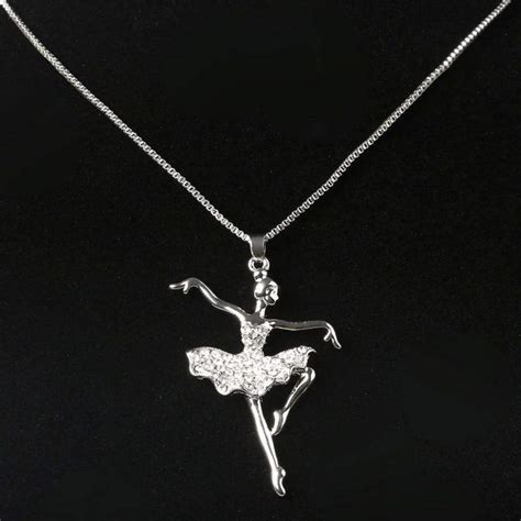 Tiny Dancer Silver with White Rhinestone Necklace – WICKED WONDERS