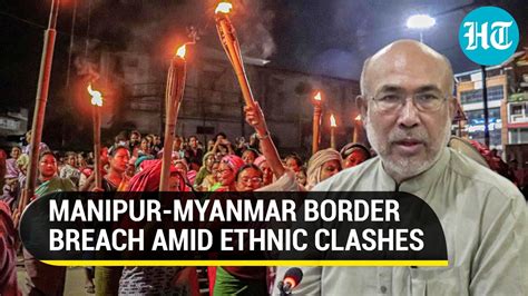 Manipur Border Breach 718 From Myanmar Make Illegal Entry Cm Biren