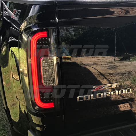 2015 2016 2017 Gmc Canyon Led Bar Black Rear Brake Tail Lights Pair Ebay