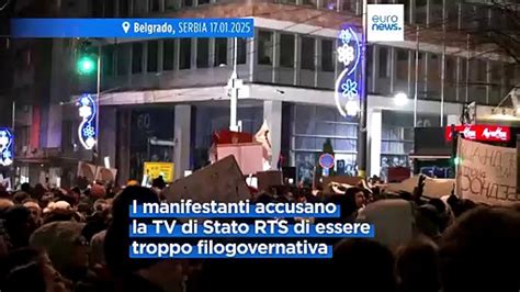 Proteste In Serbia Tv Di Stato Accusata Di Favoreggiamento Del Governo