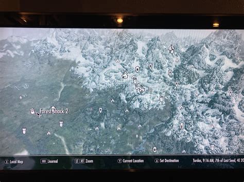 The entire map of Beyond Skyrim: Bruma (Xbox One), including all out of ...