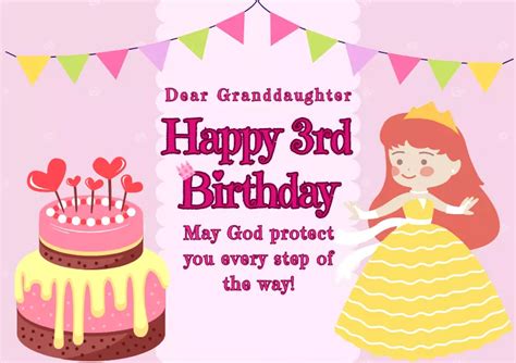 31+ Best Happy 3rd Birthday Wishes for Granddaughter