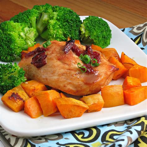 Chipotle Glazed Roast Chicken With Sweet Potatoes Alida S Kitchen