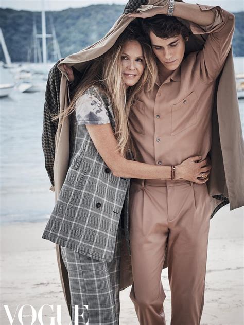 Elle Macpherson On Cover Of Vogue Australia With Sons Flynn Cy Herald Sun