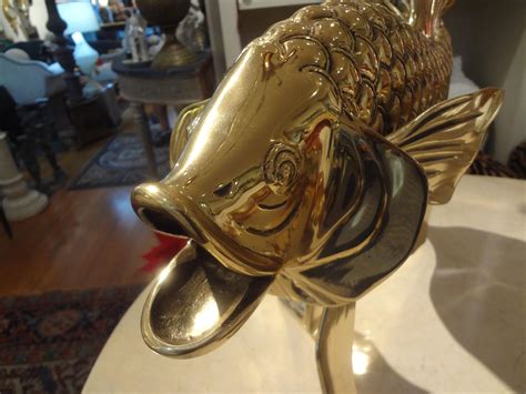 Monumental Italian Brass Fish Sculpture For Sale At 1stDibs Vintage