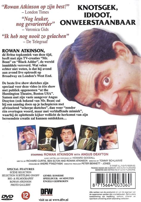 Rowan Atkinson Live Dvd Rowan Atkinson Dvds Bol