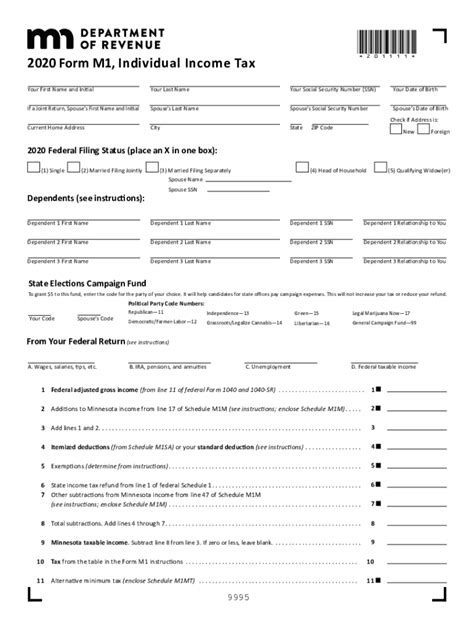 Printable Mn State Tax Forms Printable Form