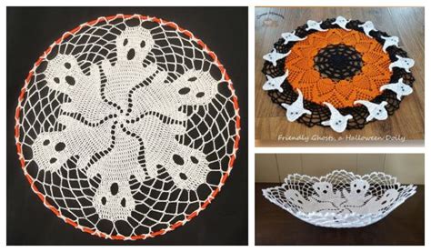 Halloween ghost doily free crochet patterns – Artofit