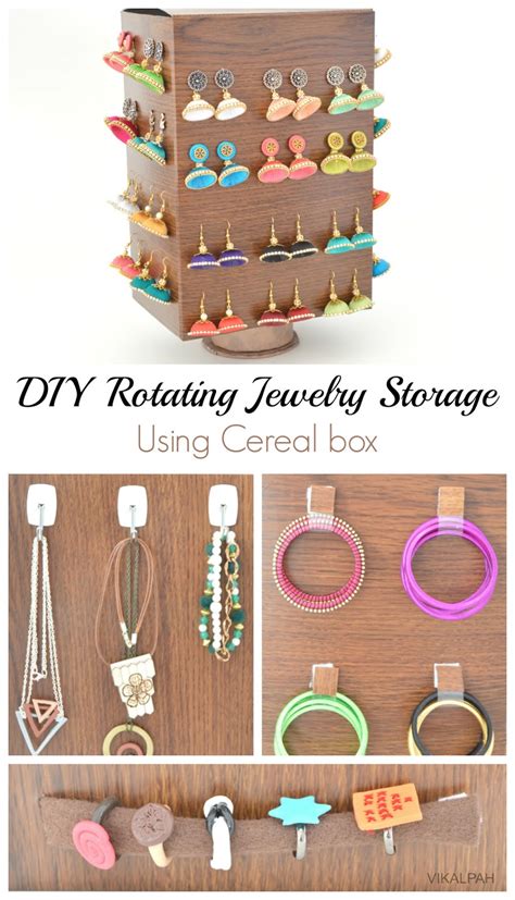 Vikalpah: DIY Rotating Jewelry Storage using Cereal box