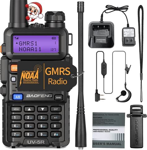 Baofeng UV 5R GMRS Radio Exterior De Largo Alcance Recargable Radio