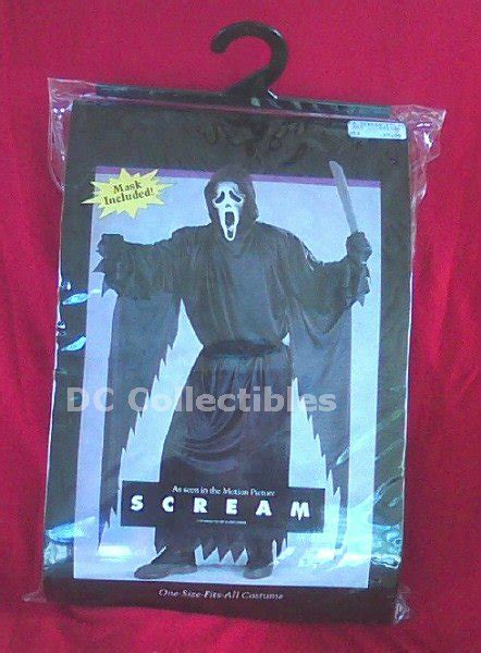 Scream Ghostface Mask Fun World DIV Vtg Gen1 Fantastic Faces + Robe Set ...