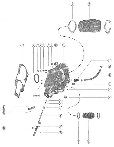 Mercruiser 165 1970 1977 Bell Housing Assembly Parts