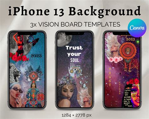 Vision Board Template 2023 for Desktop and Phone I Visual Manifestation Bundle I Inspiration ...