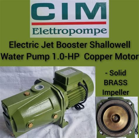 Cim Elettropompe Electric Jet Booster Shallowell Pump Hp Pure