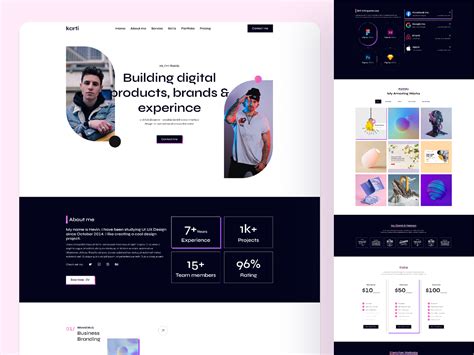 Karti- Creative Portfolio Website Design Template by Arman Hossain ...