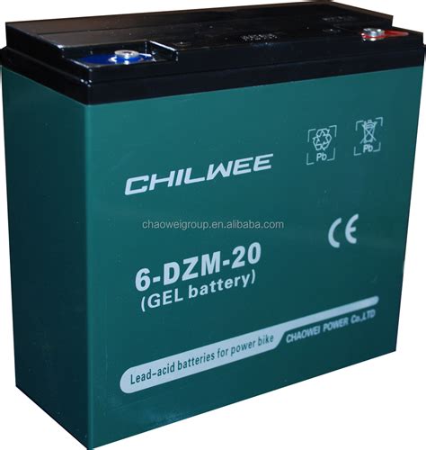 6 Dzm 20 12v20a 2hr Chilwee Vrla Battery Buy Gel Battery E Bike