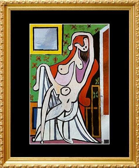 Collectible Pablo Picasso Large Nude In A Red Armchair U S Auction