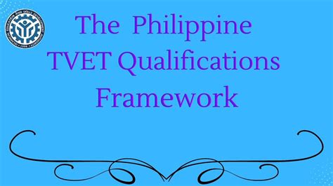 The Philippine Tvet Qualifications Framework Youtube