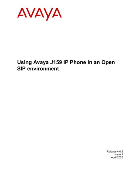 avaya j159