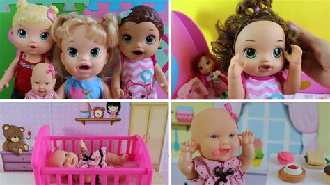 Baby Alive Minha Boneca Sara Comilona na Rotina da Manhã e suas irmãs