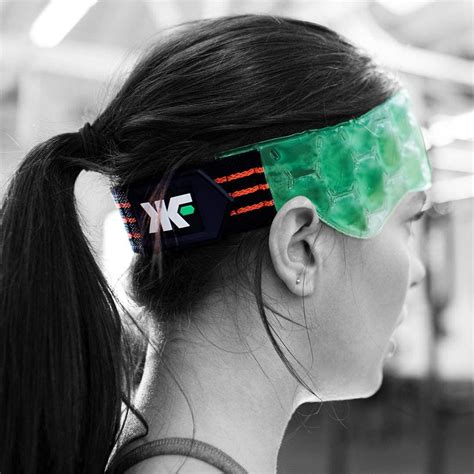 KOOL N FX Hot Cold Therapy Reusable FOREHEAD Gel Pack With Adjustable Straps Great For