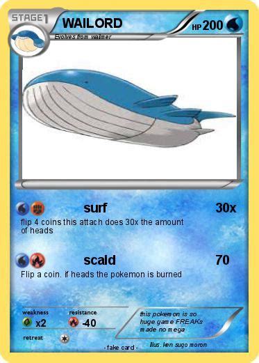 Pokémon WAILORD 1040 1040 - surf - My Pokemon Card