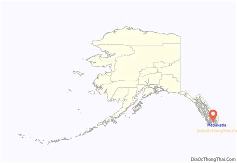 Map of Metlakatla CDP