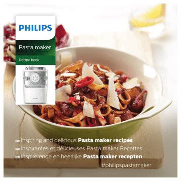 Philips Hr Series Pastamachine Recipe Booklet Manualzz