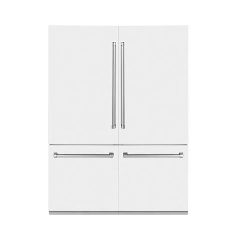 Zline 60 Built In Refrigerator With Water And Ice White Matte Rbiv