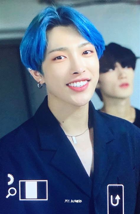 On Twitter Kim Hongjoong Blue Hair Kim