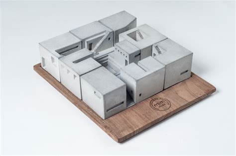 Miniature Modern Concrete Buildings By Material Immaterial Studio