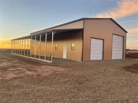 40 X 60 X 16 Commercial Metal Building With 14 X 60 X 12 Lean To