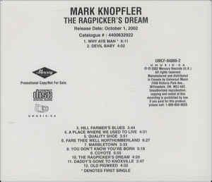 Mark Knopfler The Ragpicker S Dream 2002 CD Discogs