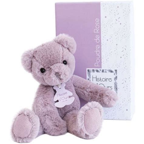 Doudou Histoire d ours Ours Rose Pantin Poudrés Cdiscount