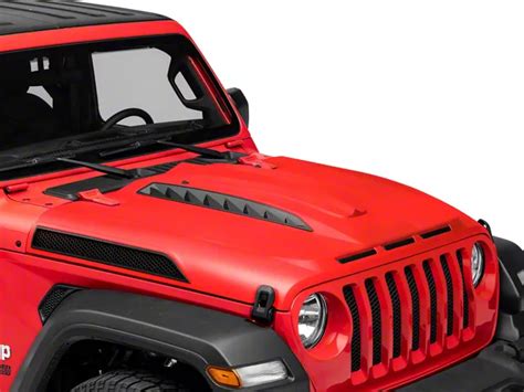 Jeep Wrangler Unleash Series Hood With Functional Air Vents Unpainted