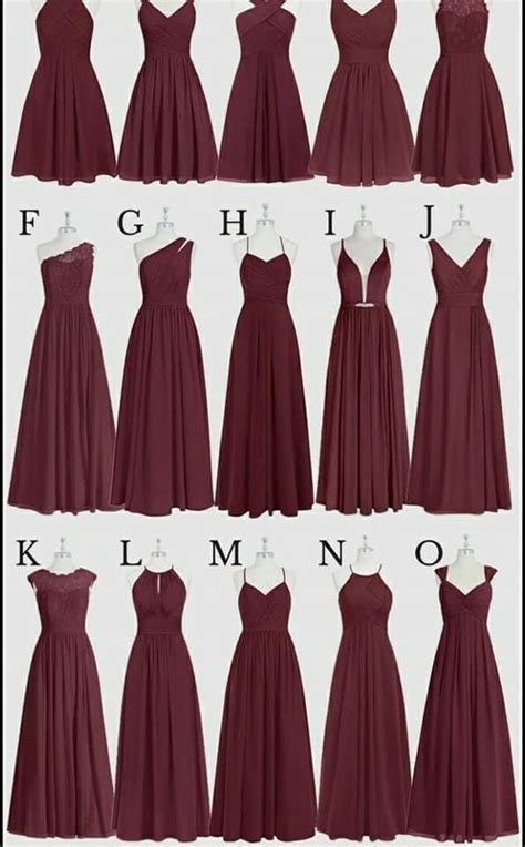 Burgandy Bridesmaids Dress Bridesmaid Dress Styles Bridemaid Dress