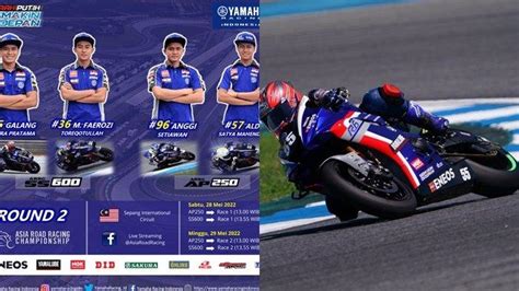 Seri Kedua ARRC 2022 Sepang Tim Yamaha Racing Indonesia Siap Raih