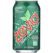 Zevia Natural Ginger Ale Stevia Diet Soda 12 Ounce