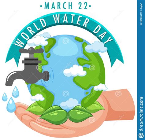 World Water Day Icon Stock Vector Illustration Of World 203639757